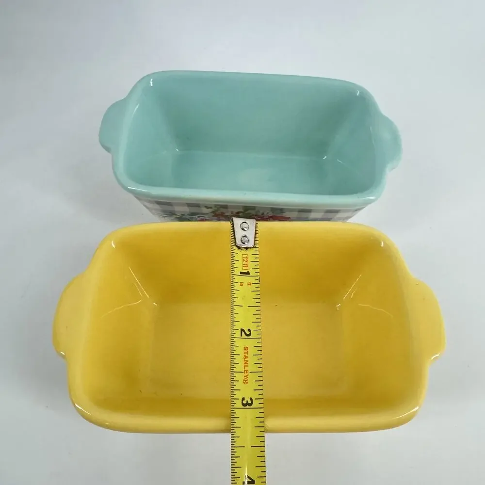 The Pioneer Woman 6” Stoneware Mini Loaf Pans - Set of 2